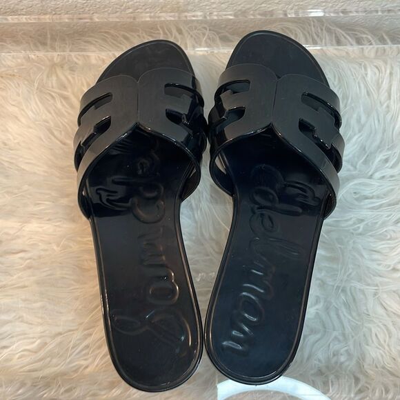 Sam Edelman Bay Jelly Slide Sandal | black | size 8 - Picture 4 of 5